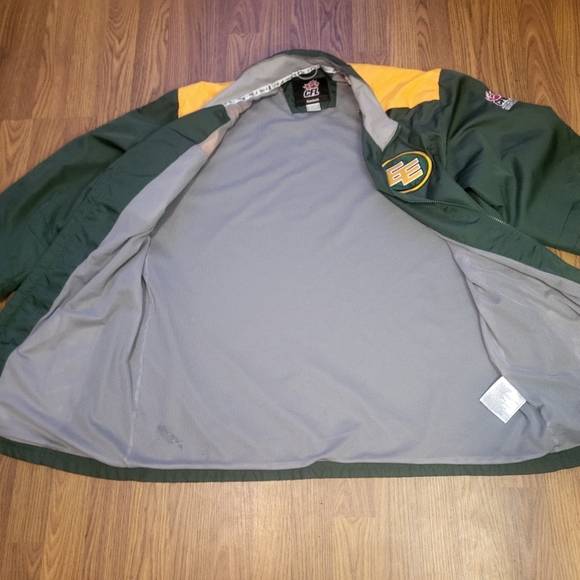 Lot Of 2 Edmonton Eskimos Green Coat & Long-sleeve Reebok Hoodie Men's XL B4 - Picture 4 of 13